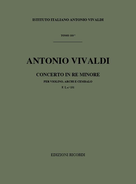 Concerti Per Vl., Archi E B.C.: In Re Min. Rv 245